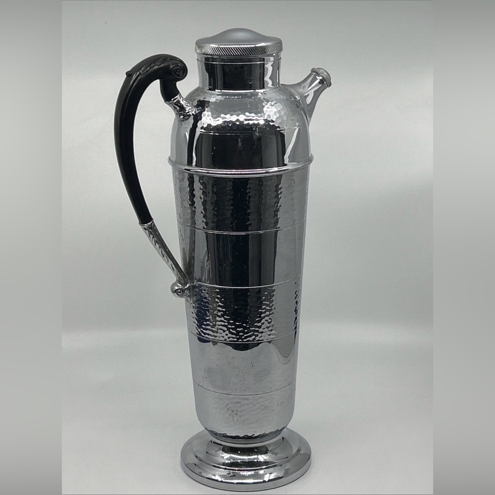 Vtg Krome Kraft Farber Bros Extra Tall Cocktail Shaker 15" Skyscraper Party Size
